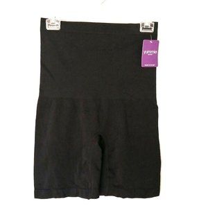 Yummie Womens Shaping Long Shorts Black High‎ Waisted Abdomen Moderate L/XL NEW